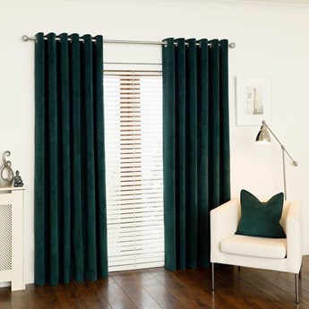 Gotowa zasłona w liście-velvet 391501-006