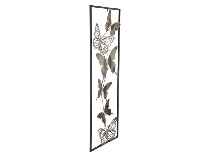 Metalowa dekoracja ścienna Mauro Ferretti Butterflies Styl Glamour