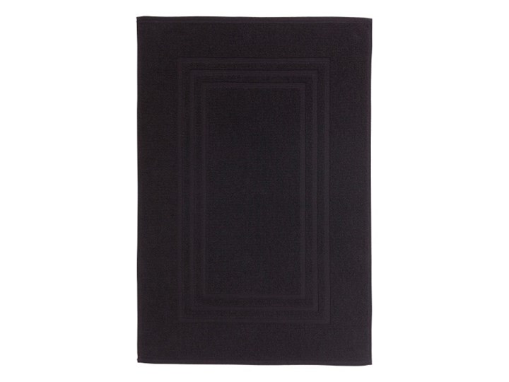Dywanik łazienkowy Palmi bawełniany 50 x 80 cm czarny 50x80 cm Prostokątny Bawełna Kategoria Dywaniki łazienkowe