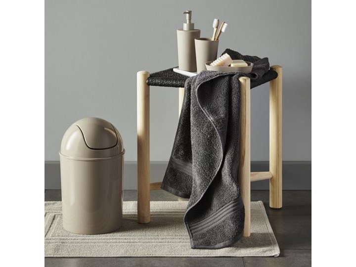 Dywanik łazienkowy Palmi bawełniany 50 x 80 cm taupe Prostokątny 50x80 cm Bawełna Kategoria Dywaniki łazienkowe