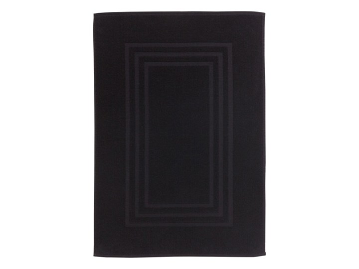 Dywanik łazienkowy Palmi bawełniany 60 x 90 cm czarny 60x90 cm Bawełna Prostokątny Kategoria Dywaniki łazienkowe