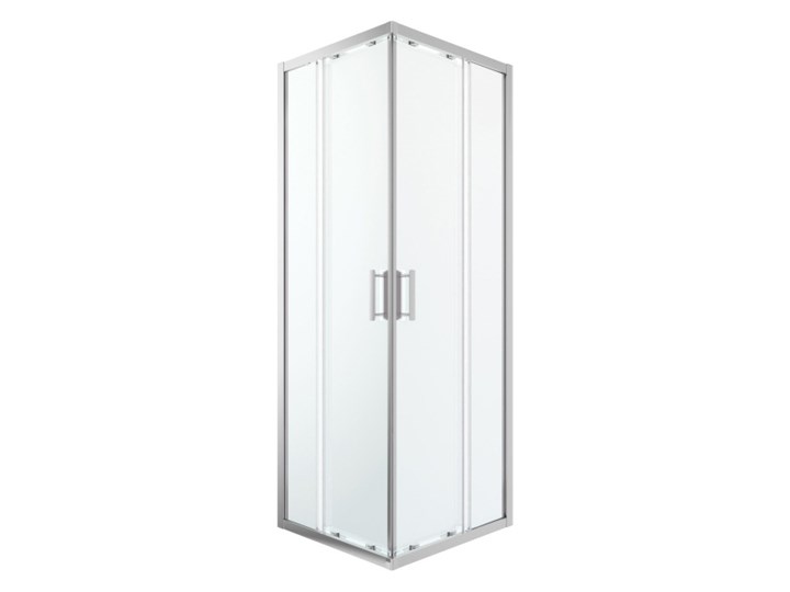 Kabina prysznicowa kwadratowa GoodHome Beloya 70 x 70 x 195 cm chrom/transparentna