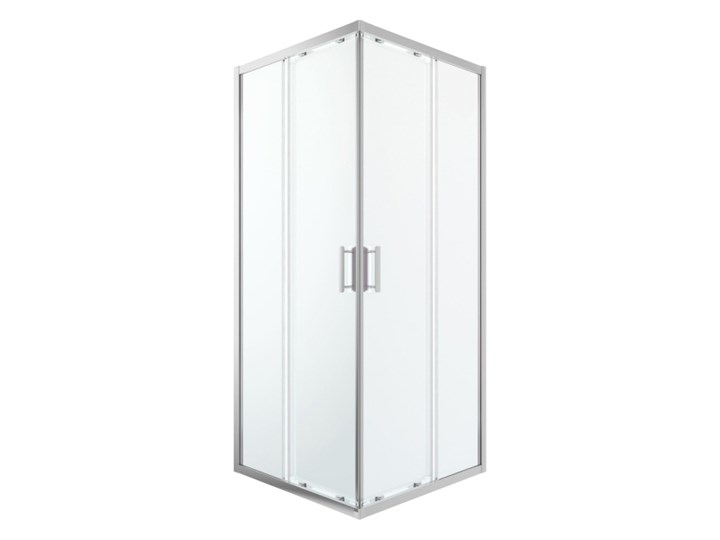 Kabina prysznicowa kwadratowa GoodHome Beloya 90 x 90 x 195 cm chrom/transparentna