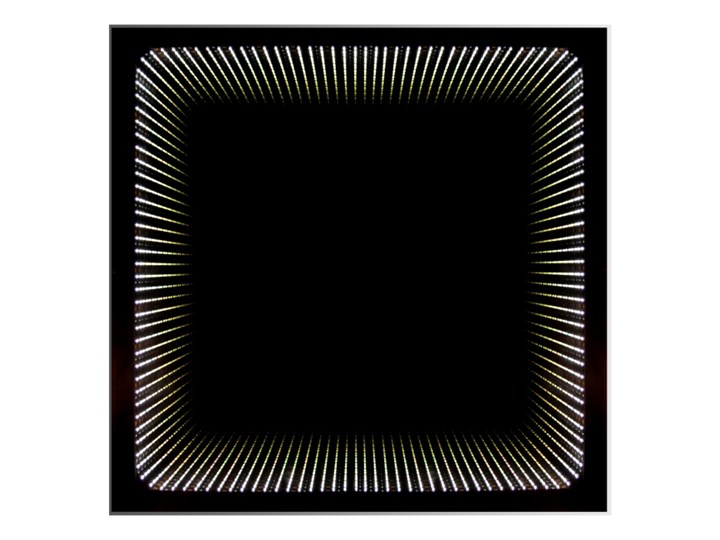 Lustro kwadratowe Dubiel Vitrum Wenecja 49 x 49 cm z oświetleniem