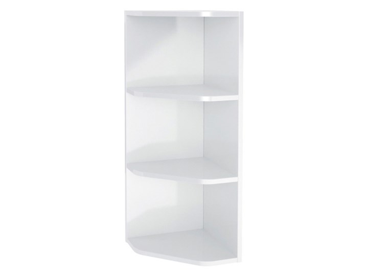Półka narożna GoodHome Imandra biała Głębokość 36 cm Wysokość 90 cm Szerokość 34 cm Wiszące Drewno Rodzaj frontu Drzwiczki