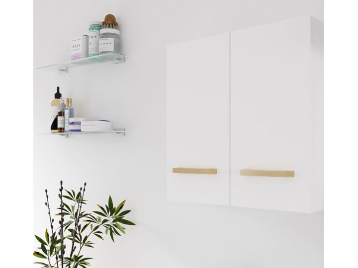 Szafka łazienkowa GoodHome Ladoga 60 x 60 x 15 cm biała Wiszące Szerokość 60 cm Płyta MDF Wysokość 60 cm Płyta stolarska Szafki Kolor Biały