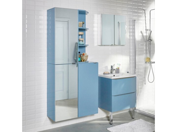 Umywalka ceramiczna GoodHome Nira 60 cm z syfonem Prostokątne Ceramika Kategoria Umywalki