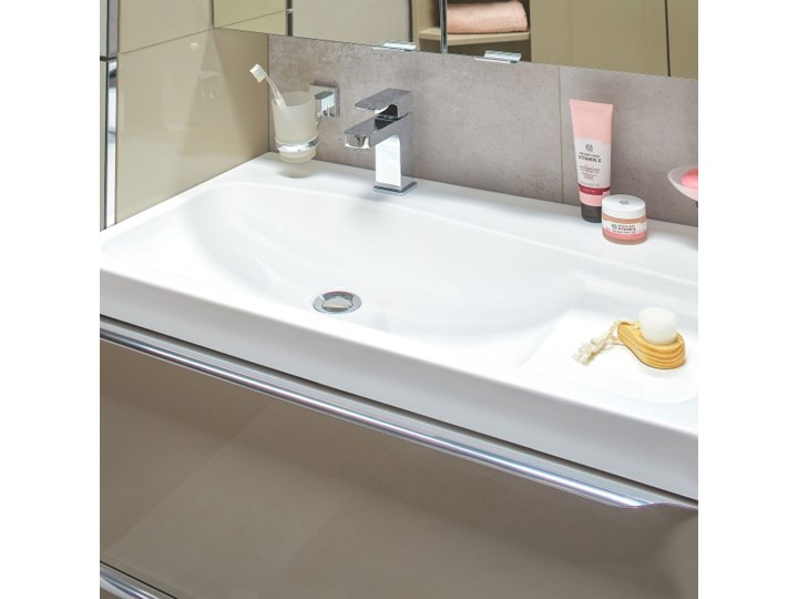 Umywalka konglomeratowa GoodHome Mila 60 cm z syfonem Prostokątne Kategoria Umywalki