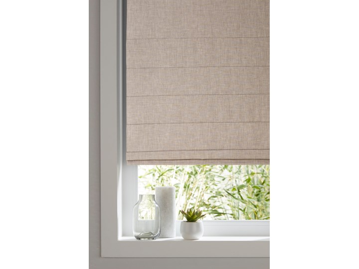 Roleta rzymska GoodHome Soyo 160 x 160 cm beżowa Kolor Beżowy
