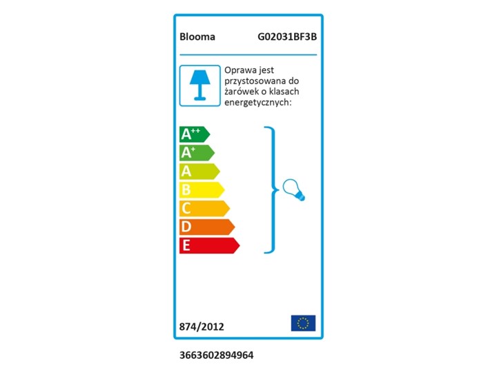 Latarnia Blooma Varennes 3 x 60 W E27 czarna Kolor Czarny Kategoria Lampy ogrodowe