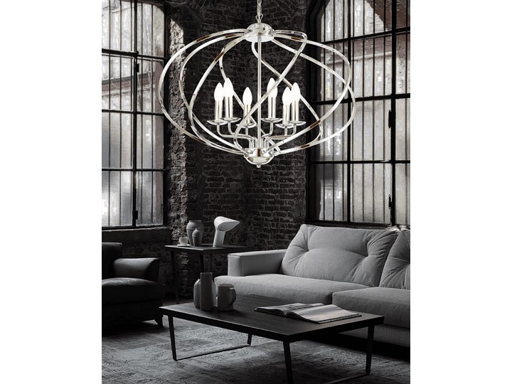 NOWOCZESNA LAMPA WISZĄCA RODERIO Żyrandol Metal Ilość źródeł światła 6 źródeł Styl Nowoczesny