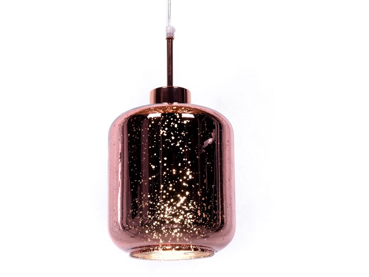 NOWOCZESNA LAMPA WISZĄCA ZWIS RÓŻOWE ZŁOTO ALACOSMO W1 Lampa z kloszem Lampa z abażurem Szkło Metal Kategoria Lampy wiszące