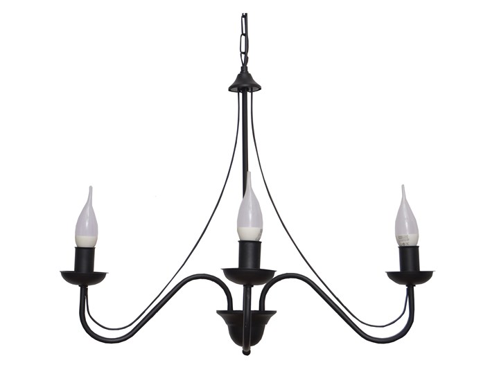 Żyrandol metalowy świecznik MALBO W-2910/3 BK Kategoria Lampy wiszące Styl Nowoczesny