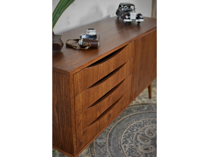 Komoda Classy Brown Mini 120, Pastform Furniture Wysokość 49 cm Z szafkami i szufladami Szerokość 120 cm Wysokość 75 cm Głębokość 40 cm Drewno Kolor Brązowy