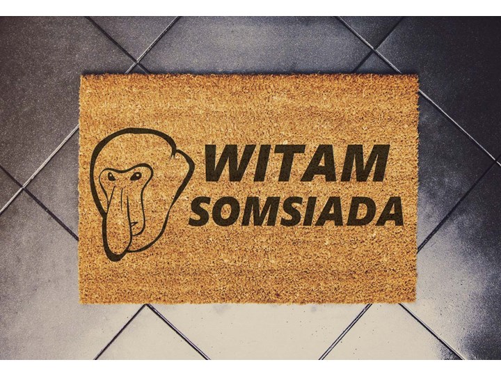 "WITAM SOMSIADA" wycieraczka kokosowa Nosacz