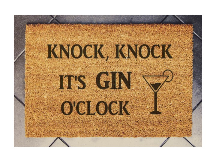 "GIN O'CLOCK" wycieraczka kokosowa Włókno kokosowe Kolor Brązowy