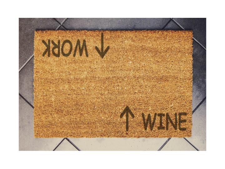"WORK/WINE" wycieraczka kokosowa Włókno kokosowe Kategoria Wycieraczki
