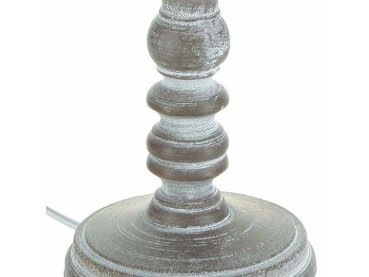 Lampka stojąca z drewnianą podstawką, ciekawy dodatek do oświetlenia pomieszczeń w stylu vintage Lampa z abażurem Lampa z kloszem Wysokość 35 cm