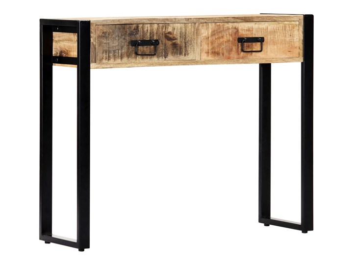 vidaXL Stolik typu konsola, 90 x 30 x 75 cm, lite drewno mango
