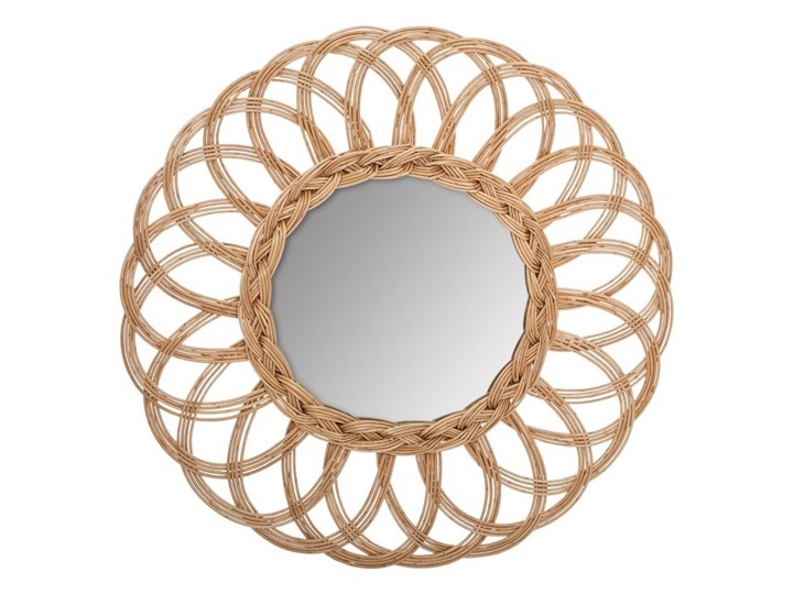 Lustro dekoracyjne MULTI FLOWER, wiklina, Ø 50 cm