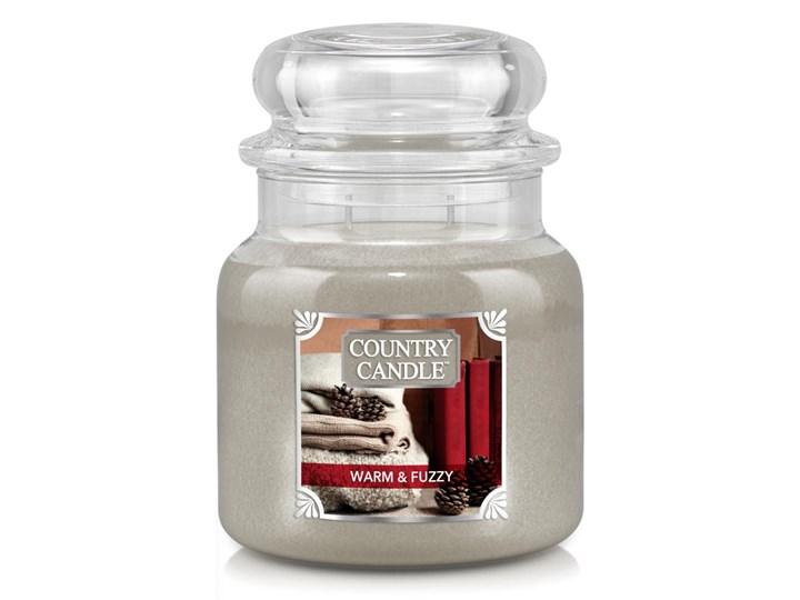 Country Candle - Warm and Fuzzy - Średni słoik (453g) 2 knoty