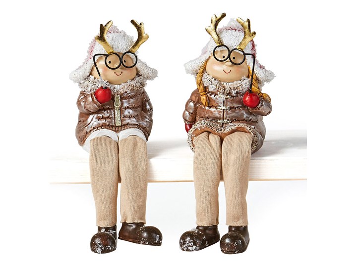 Figurki siedzące Kai & Katja (2 szt.)