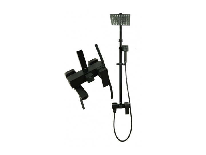 Ultra SL OPTIMA Bateria Wannowa Prysznicowa z Deszczownicą CZARNA