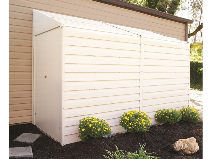 OUTLET - Domek przyścienny z metalu na narzędzia Yardsaver 1,2 x 3,1 m Arrow