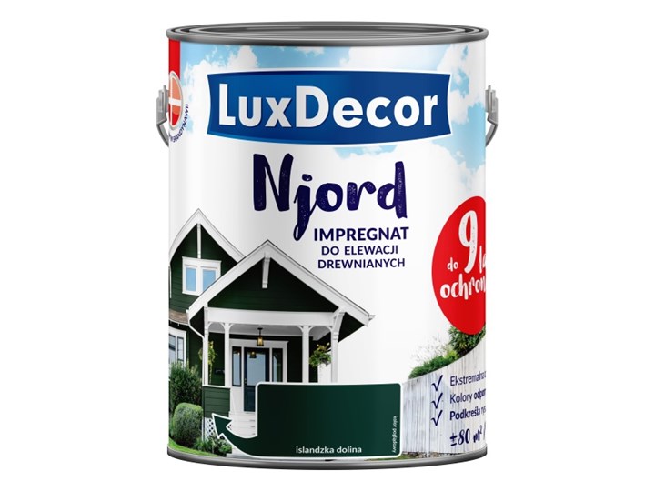 Impregnat do elewacji drewnianych Njord Luxdecor islandzka dolina 5 l
