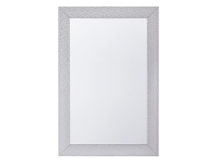 Lustro ścienne wiszące srebrne 61 x 91 cm łazienka sypialnia toaletka Styl Klasyczny Prostokątne Styl Nowoczesny