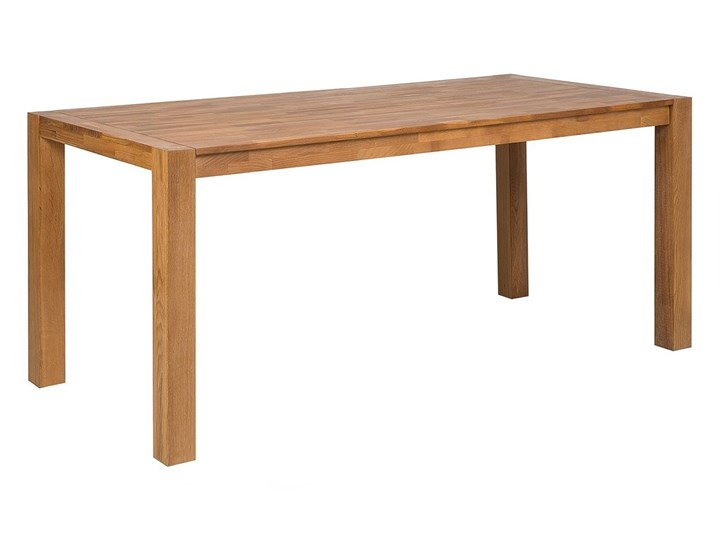 Stół do jadalni jasnobrązowy drewniany dębowy prostokątny 150 x 85 cm minimalistyczny Drewno Długość 150 cm Rozkładanie