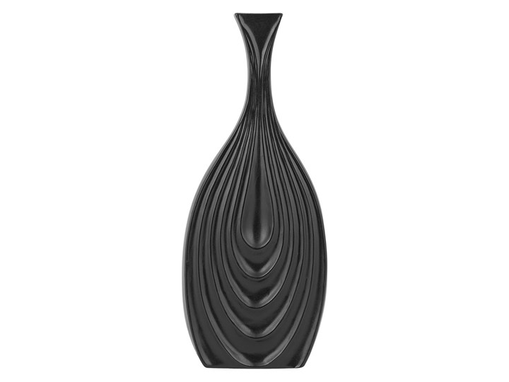 Dekoracyjny wazon na kwiaty czarny 39 cm THAPSUS