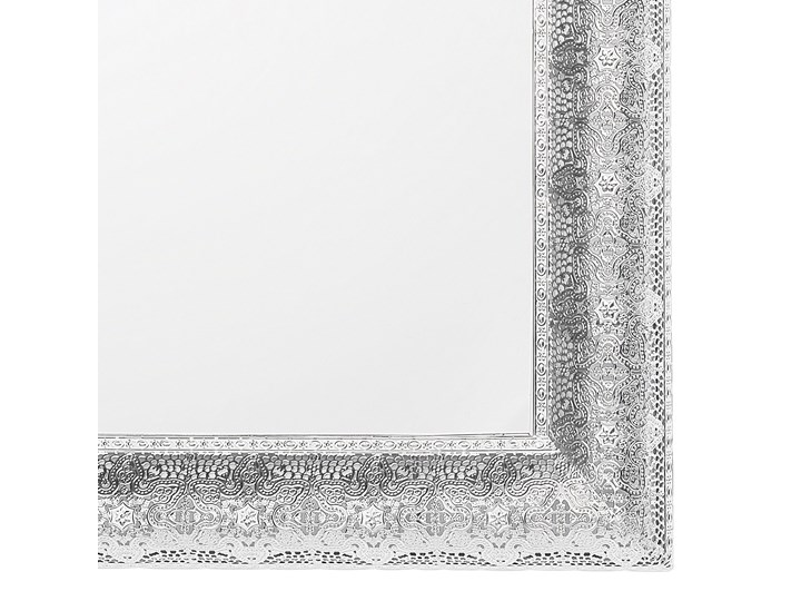 Lustro ścienne wiszące srebrne 65 x 65 cm kwadratowe vintage retro sypialnia salon łazienka Pomieszczenie Przedpokój