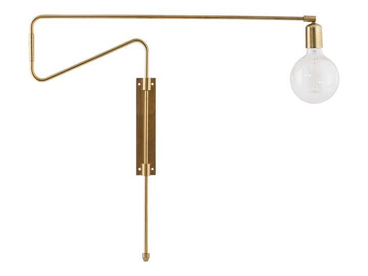 KINKIET LAMPA SCIENNA SWING LONG HOUSE DOCTOR Metal Kinkiet dekoracyjny Styl Skandynawski