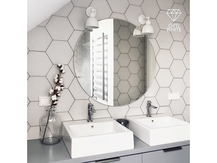 Lustro Okrągłe Super Białe 70, GieraDesign Lustro bez ramy Ścienne Styl Klasyczny