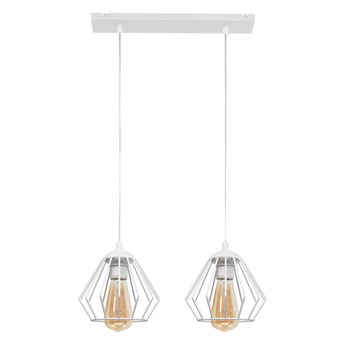 Lampa wisząca biała druciana AGAT W-L 1300/2 WT