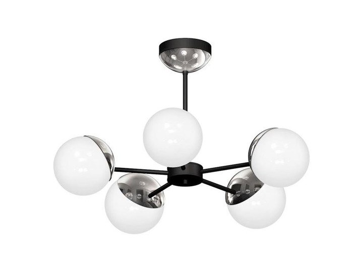 Lampa sufitowa nowoczesna szklana kula żyrandol SFERA V chrom śr. 66cm