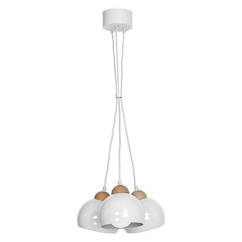 Lampa wisząca nowoczesna zwis kula DAMA III biały śr. 30cm