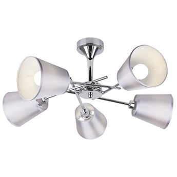 Lampa sufitowa nowoczesna z abażurami VOX V chrom/srebrny śr. 56cm