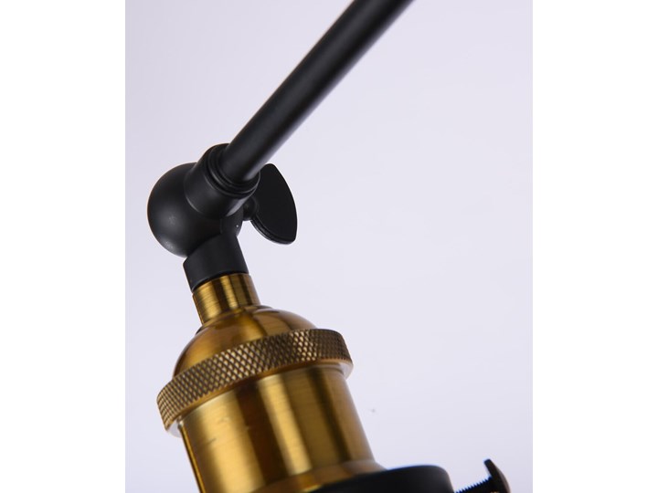 LAMPA ŚCIENNA KINKIET LOFTOWY CZARNY GUBI DUO Metal Styl Nowoczesny Kinkiet z abażurem Kinkiet z kloszem Styl Industrialny