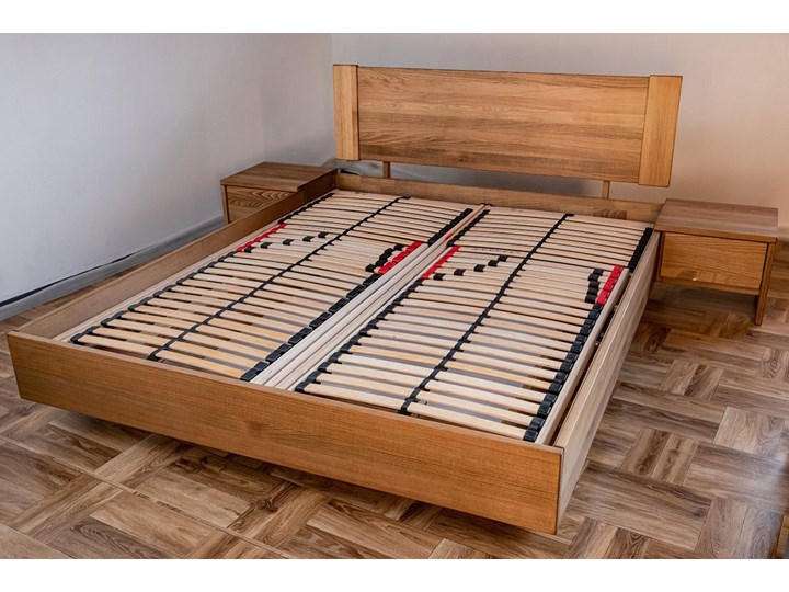 Ballega łóżko bukowe lewitujące, rozmiary 140x200, 160x200, 180x200 Łóżko drewniane Rozmiar materaca 160x200 cm
