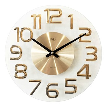 Zegar ścienny JVD HT098.1 Szklany