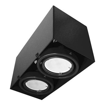BOX sufitowy BLOCCO CZARNA 2x7W GU10 LED