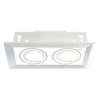Wpuszczana lampa podtynkowa BLOCCO BIAŁY 2xGU10