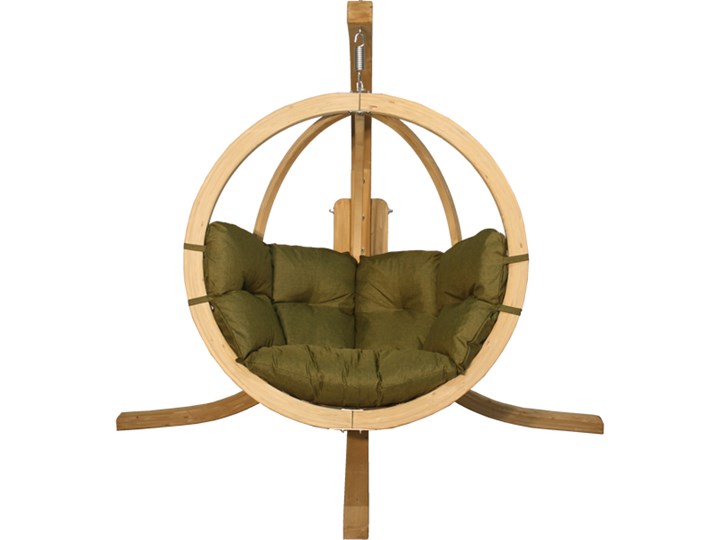 Zestaw: stojak Alicante + fotel Swing Chair Single (2), pistacjowy Alicante+Swing Chair Single (2)