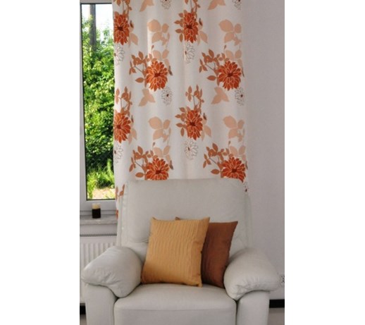 Gotowa Zasłona Graciosa Na Przelotkach Na Kółkach 140x245cm Wzór