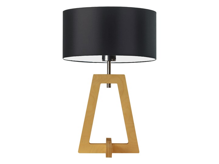Lampa drewniana CLIO czarny ze złotą folią, dąb Lampa drewniana CLIO czarny ze złotą folią, dąb