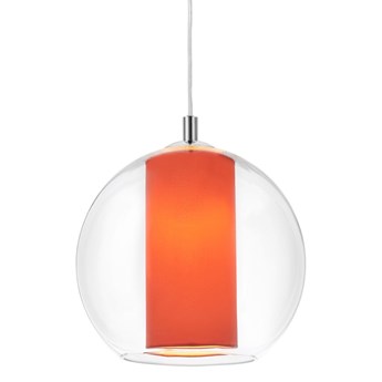MERIDA M lampa wisząca 1 x 8W LED E27 (chrom / transparent / koral) transparentny szklany klosz design KASPA 10409111