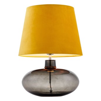 SAWA VELVET lampa stojąca 1 x 25W LED E27 (chrom / dymny / żółty)  KASPA 41017114