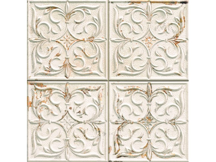 Antigua Lis White 33x33 płytka ścienna dekoracyjna Płytki ścienne Płytki podłogowe Płytki kuchenne Kwadrat Płytka dekoracyjna 33x33 cm Powierzchnia Matowa Kafle Kategoria Płytki